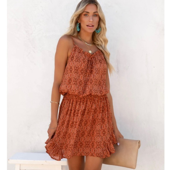 Vici Dresses & Skirts - NWOT MELORA RUFFLE MINI DRESS SIZE M